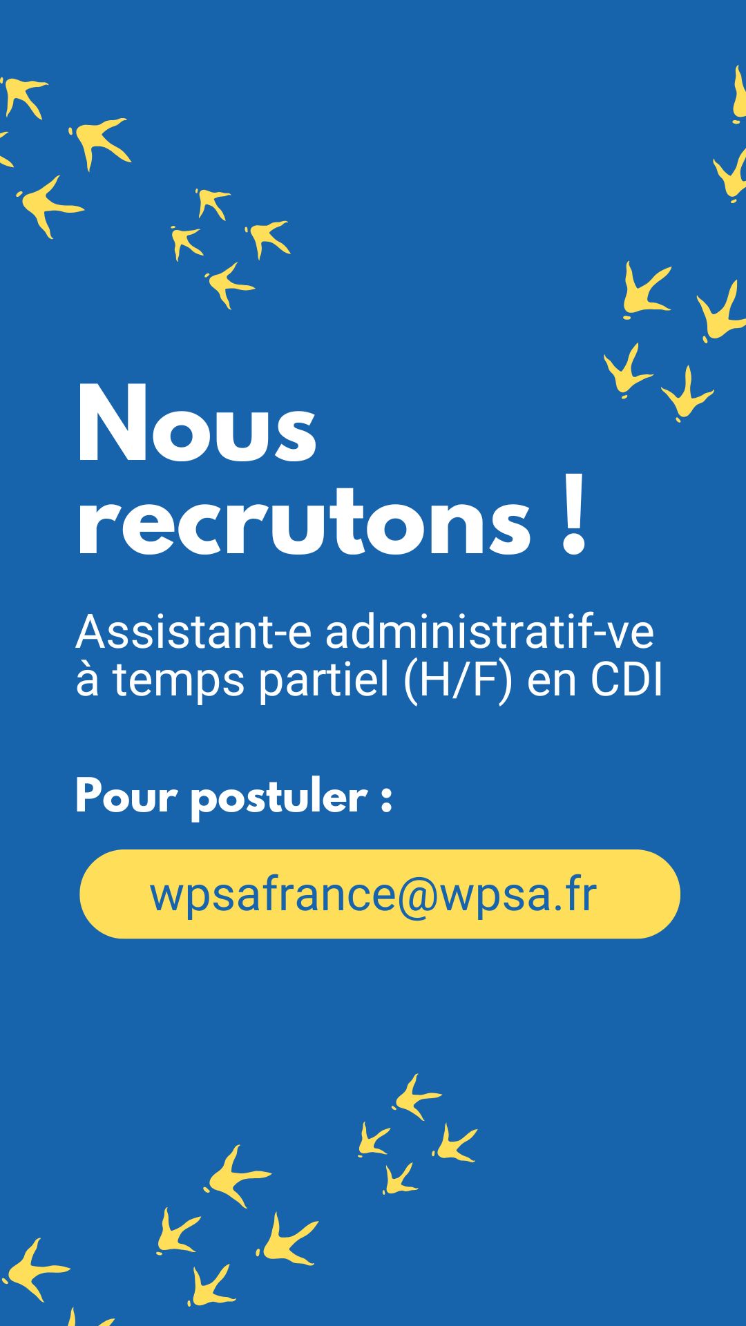 WPSA recrutement 2025